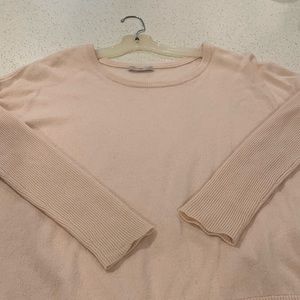 Blush color cashmere sweater.Barely worn and in good condition.